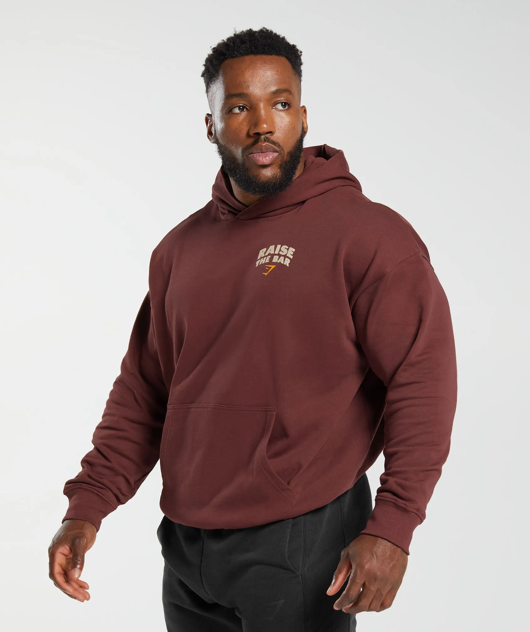 Gymshark Raise the Bar Hoodie - Burgundy Brown