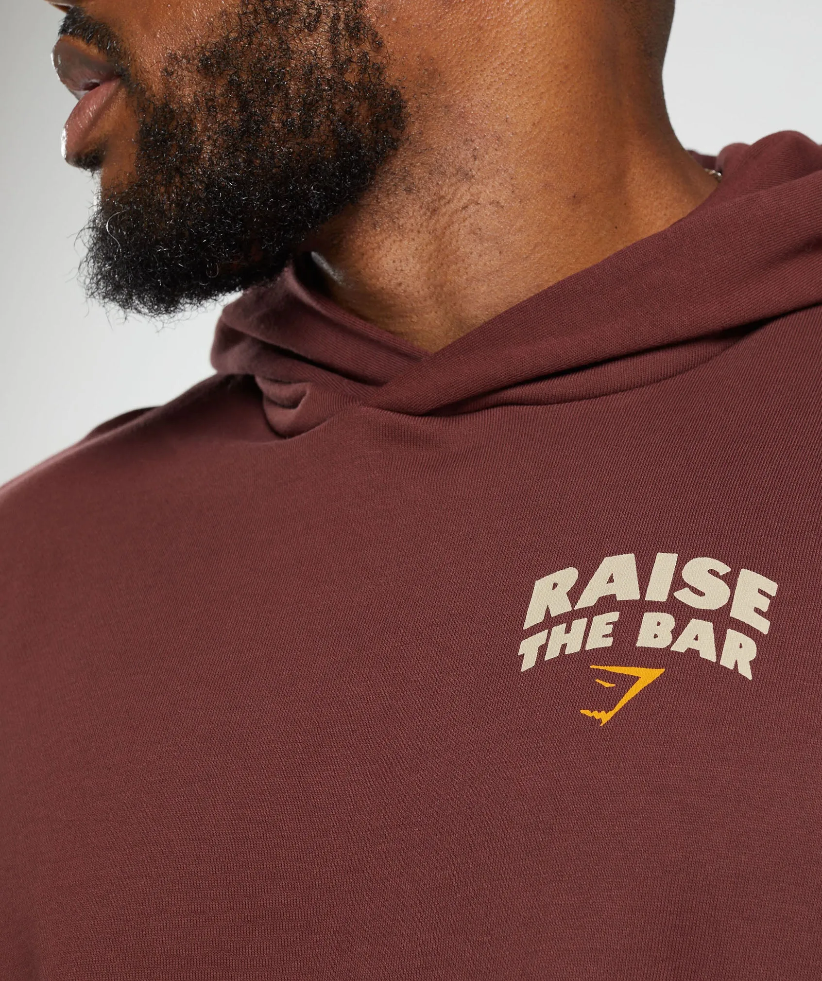 Gymshark Raise the Bar Hoodie - Burgundy Brown