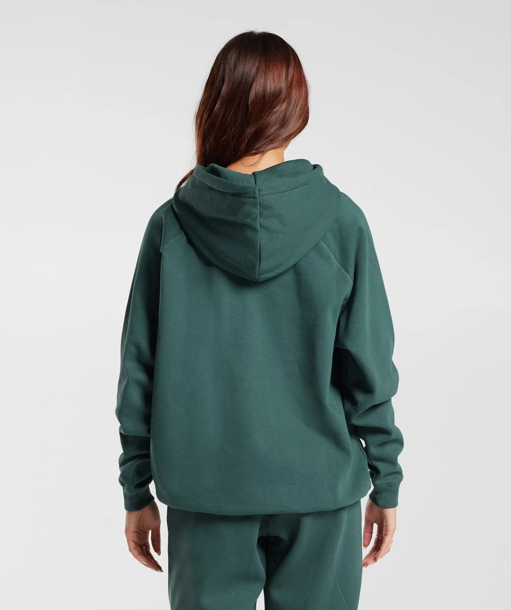 Gymshark Training Oversized Fleece Hoodie - Fog Green