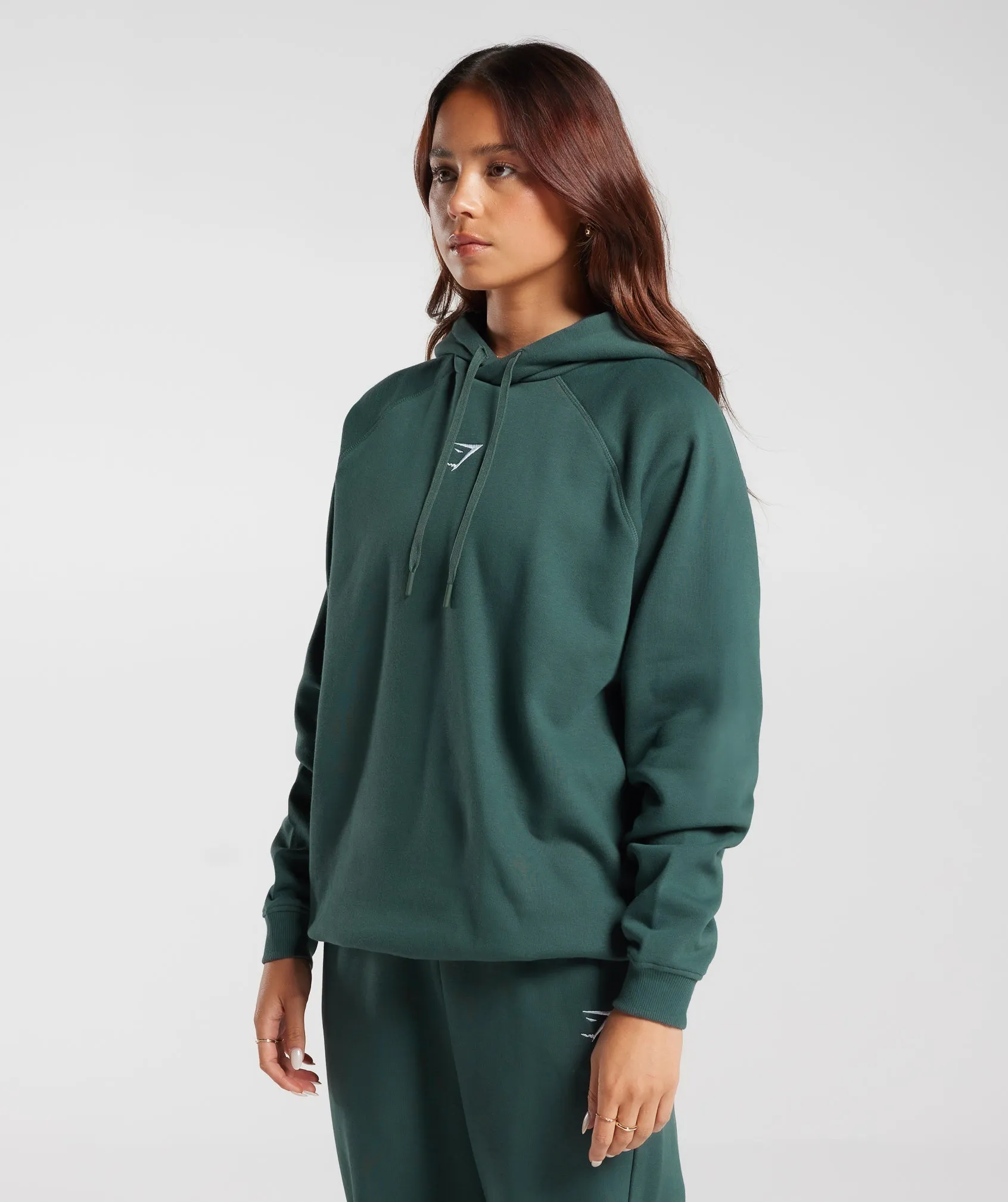 Gymshark Training Oversized Fleece Hoodie - Fog Green