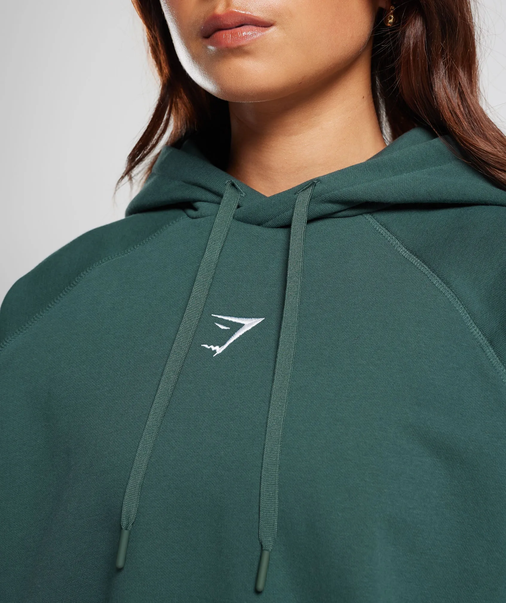 Gymshark Training Oversized Fleece Hoodie - Fog Green