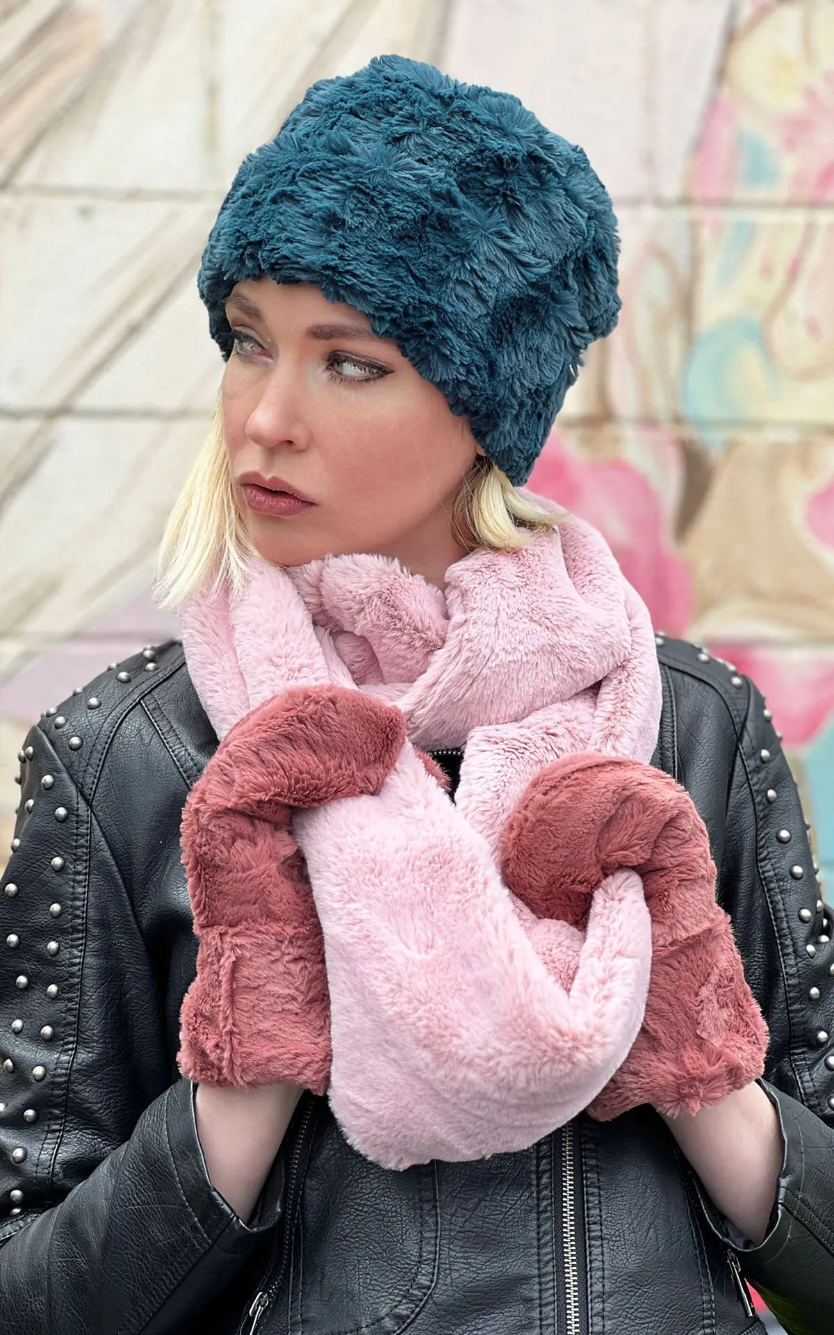 Infinity Scarf - Frosted Faux Furs