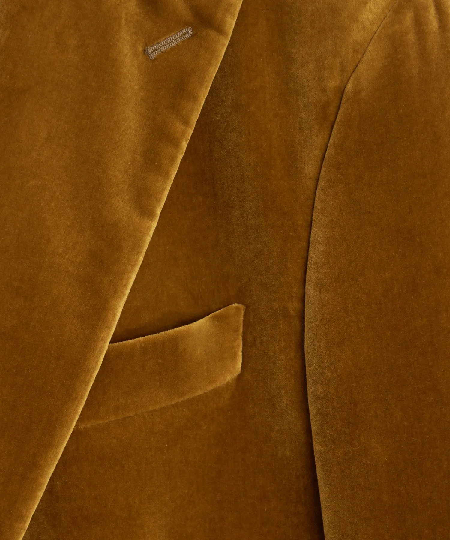 Italian Velvet Peak Lapel Dinner Jacket in Brass