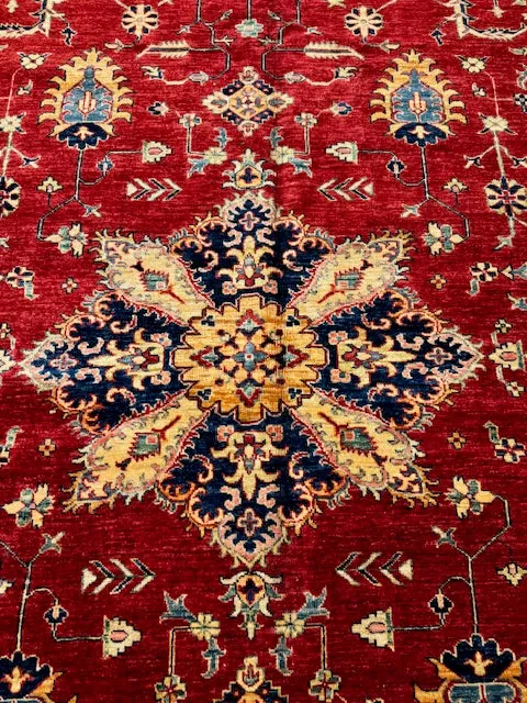 Kazak Hand Made 100% Wool Rug 8'7" x 12' 4"