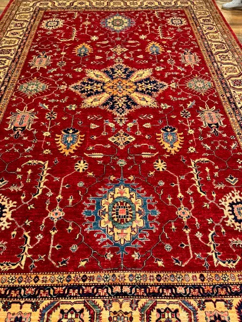 Kazak Hand Made 100% Wool Rug 8'7" x 12' 4"