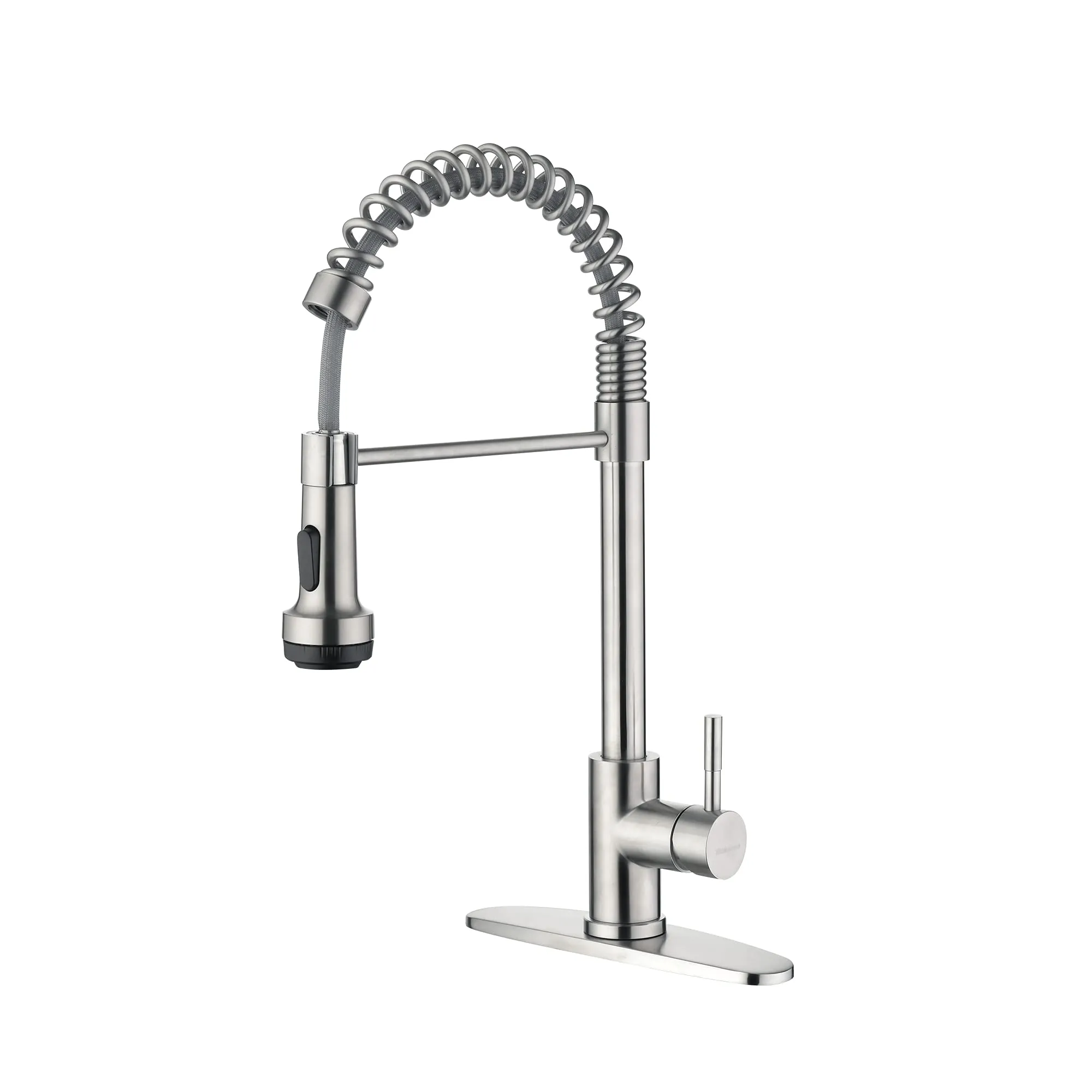 Kitchen Faucet Brushed Nickel with 4 Mode Pull Down Sprayer