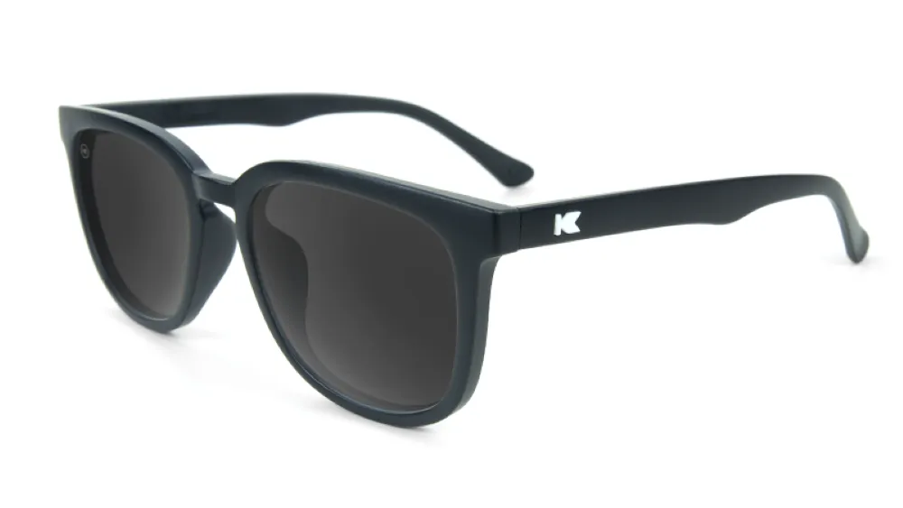 Knockaround Paso Robles Matte Black Frame - Black Smoke Lens - Polarized Sunglasses