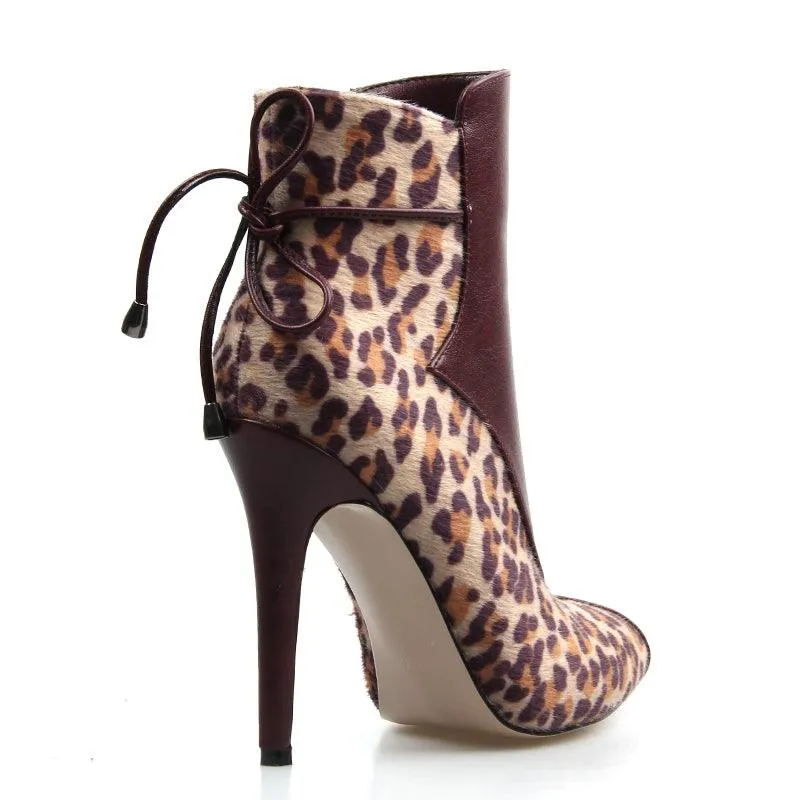 LADY LEOPOARD ANKLE BOOTIES