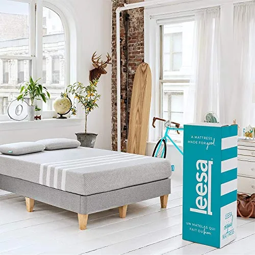 Leesa Original Foam 10" Mattress, Full Size, Cooling Foam and Memory Foam / CertiPUR-US Certified / 100-Night Trial