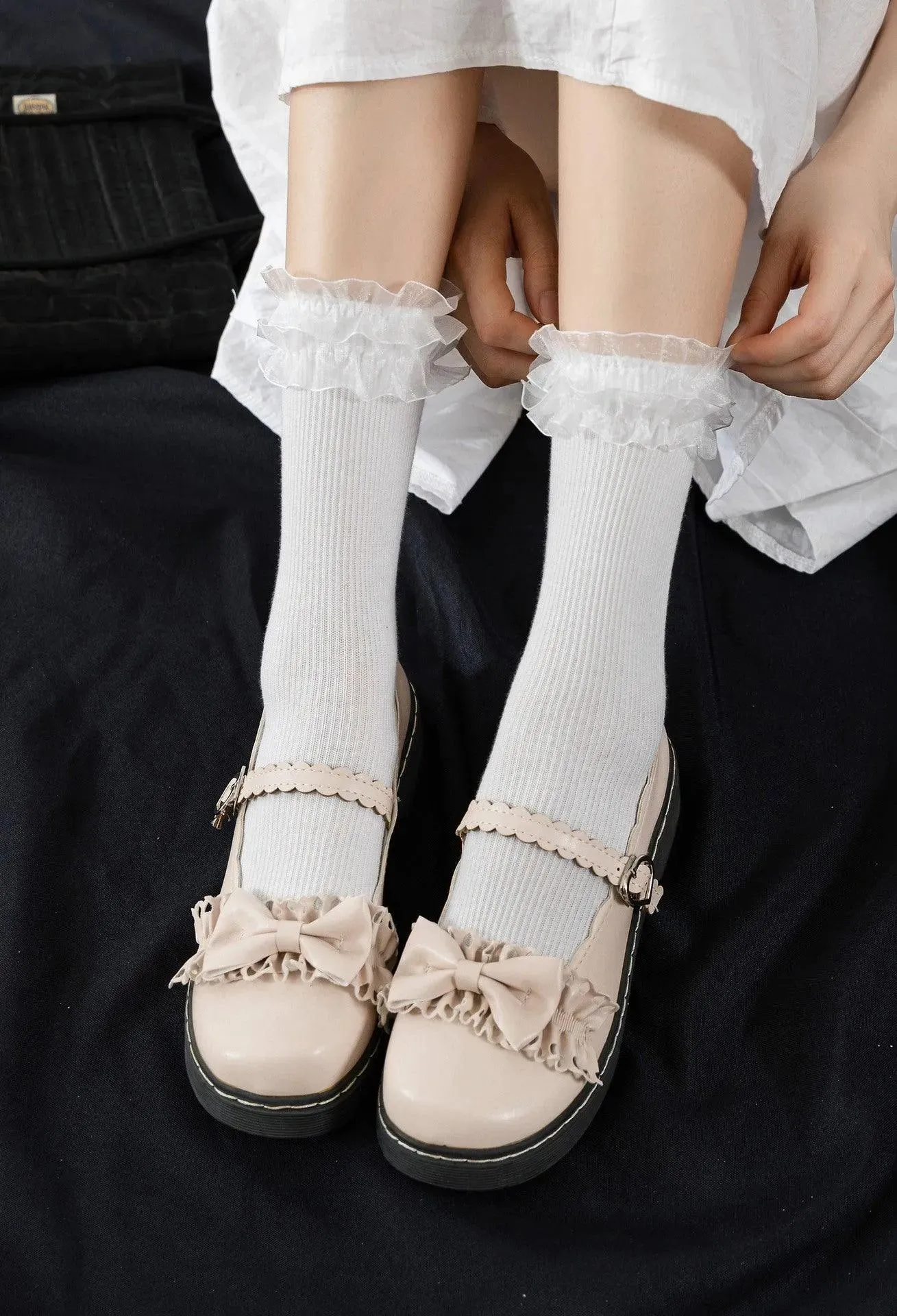 Lolita Frilly Crew Socks | Kawaii Ruffle Socks | Lolita Outfits