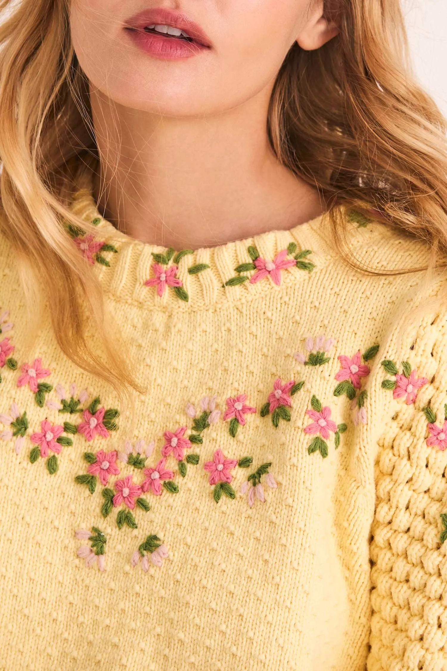 Love Shack Fancy - Kenzly Pullover in Mellow Yellow