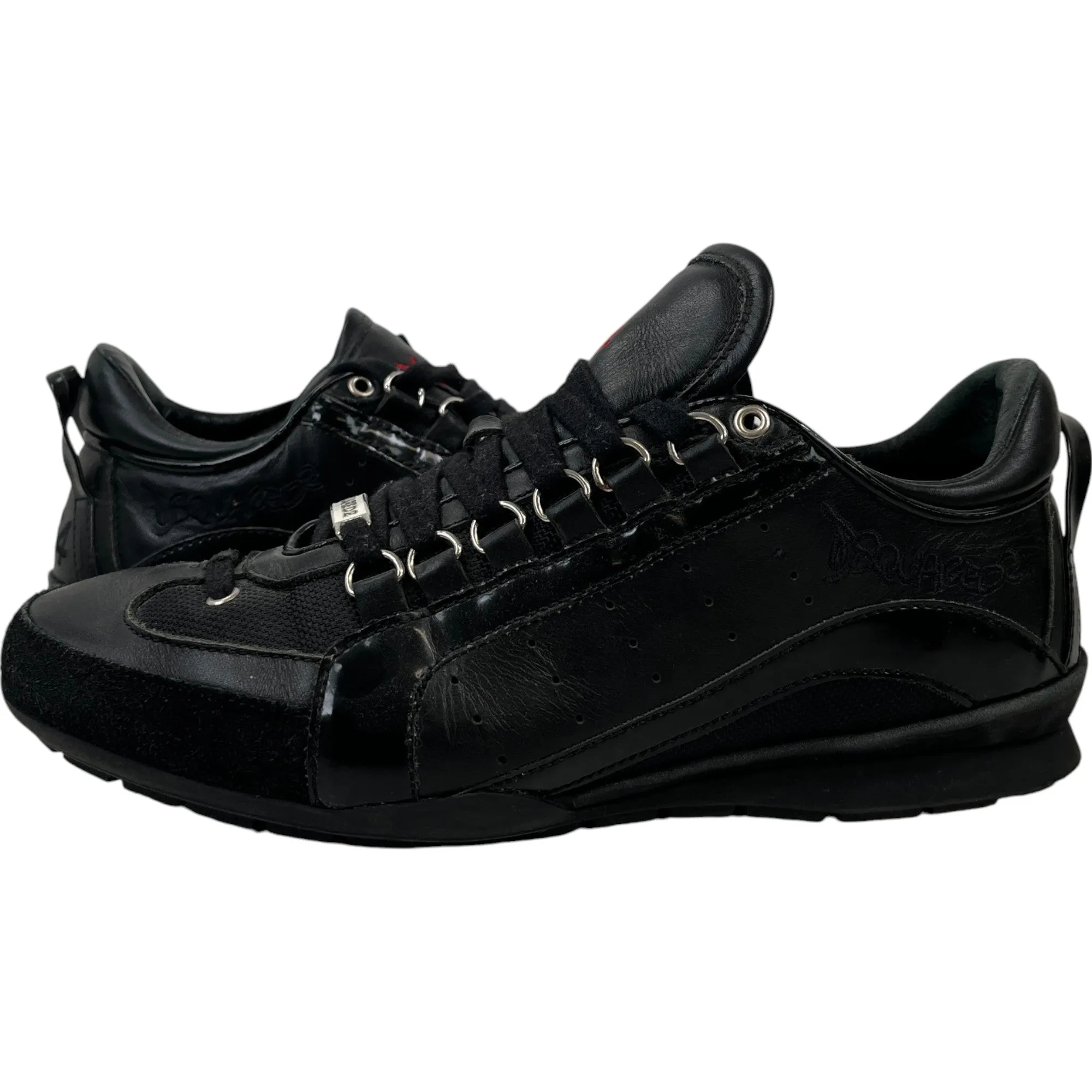 Men's Low Top Low Trainers Black Size EU 40 / UK 6