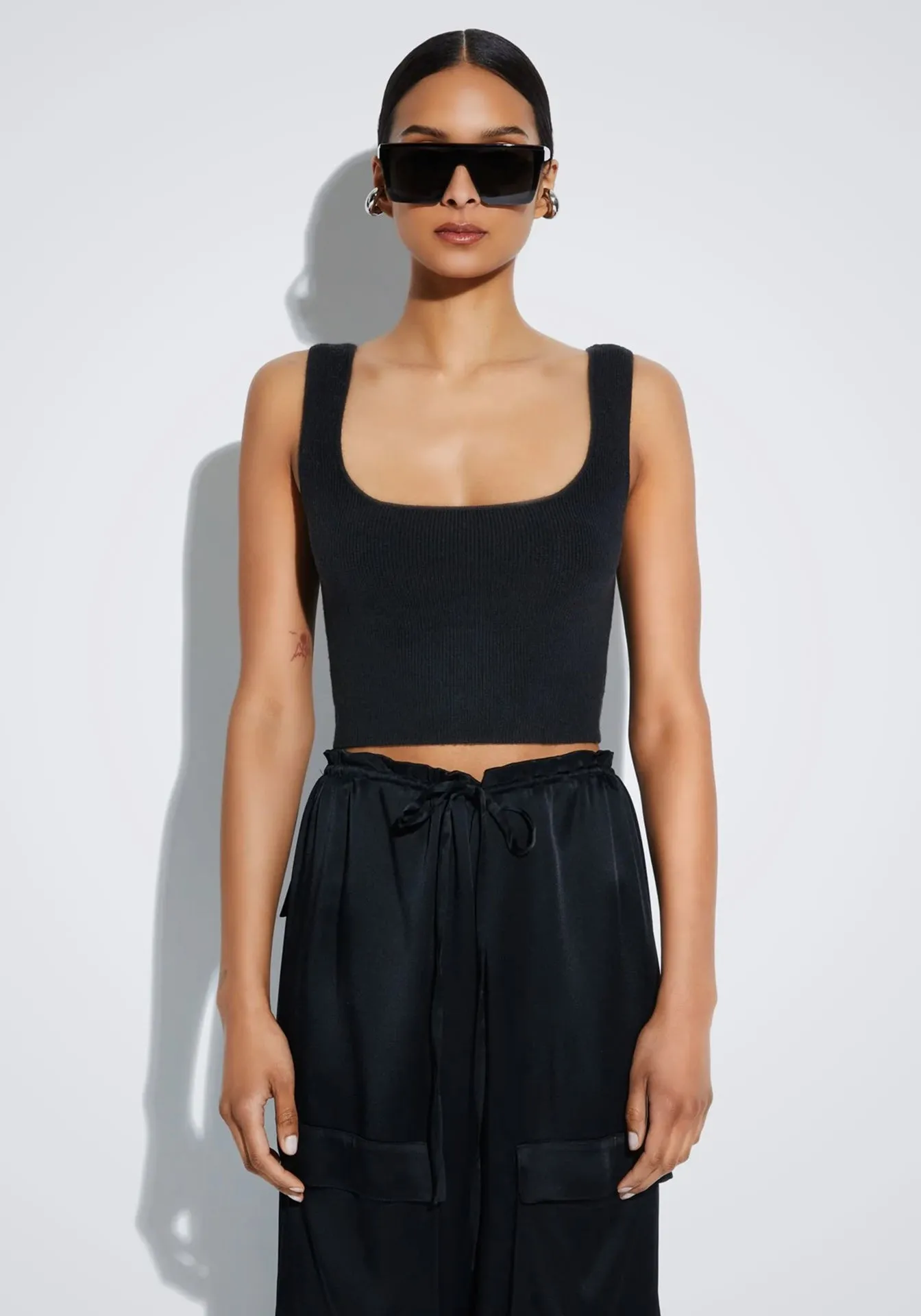 Merino Cropped Tank