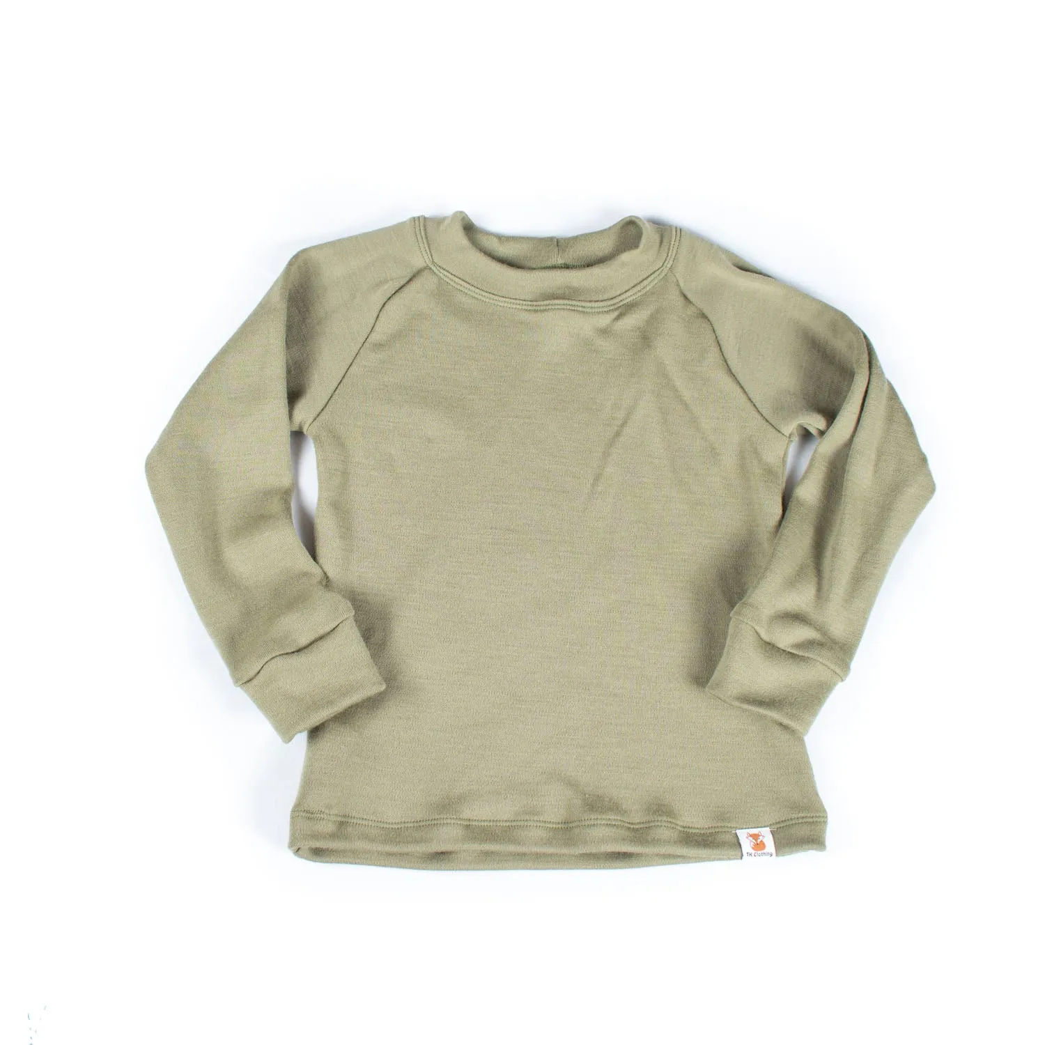 Merino Wool Long Sleeve Top - Mid/Heavy Weight - 210-280gsm