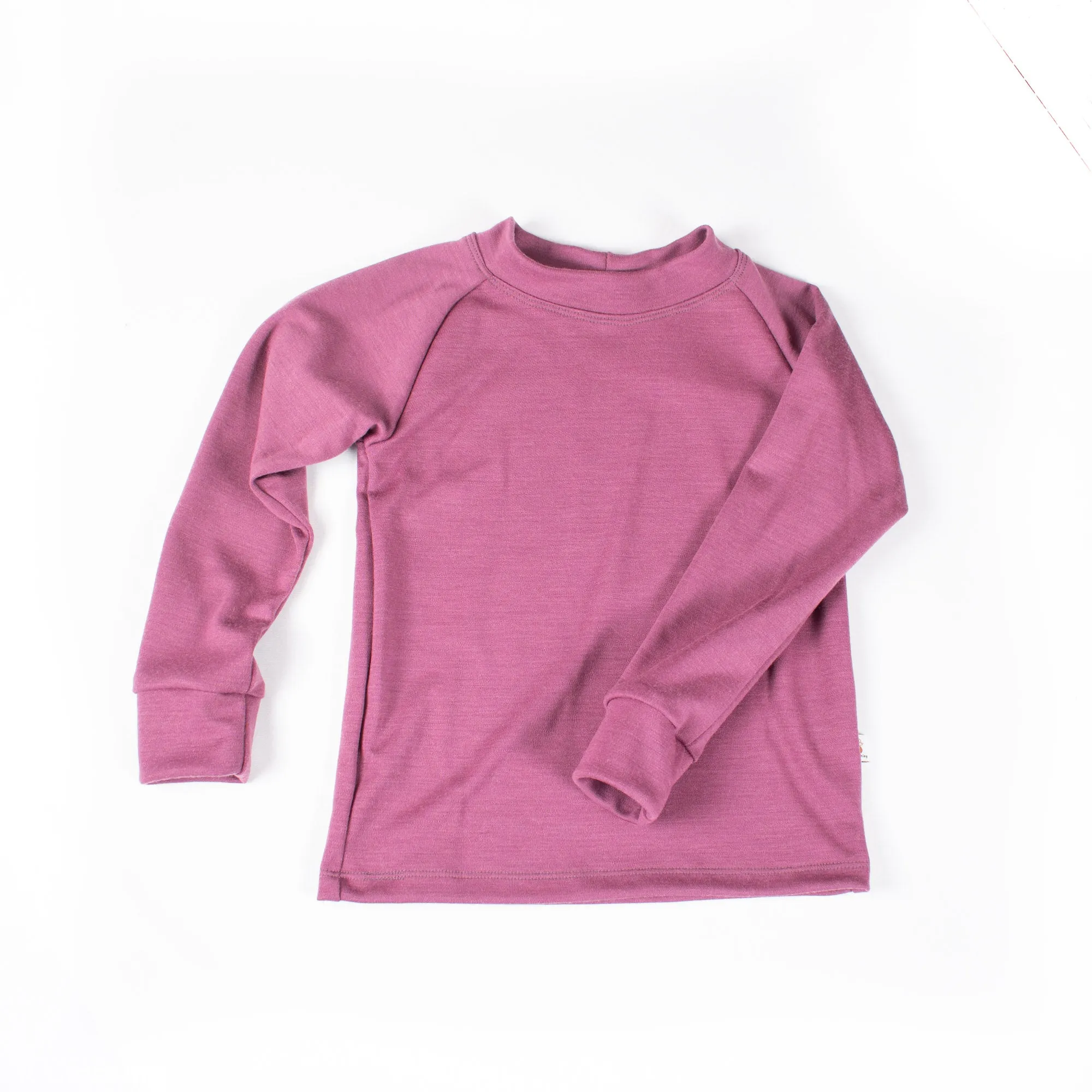 Merino Wool Long Sleeve Top - Mid/Heavy Weight - 210-280gsm