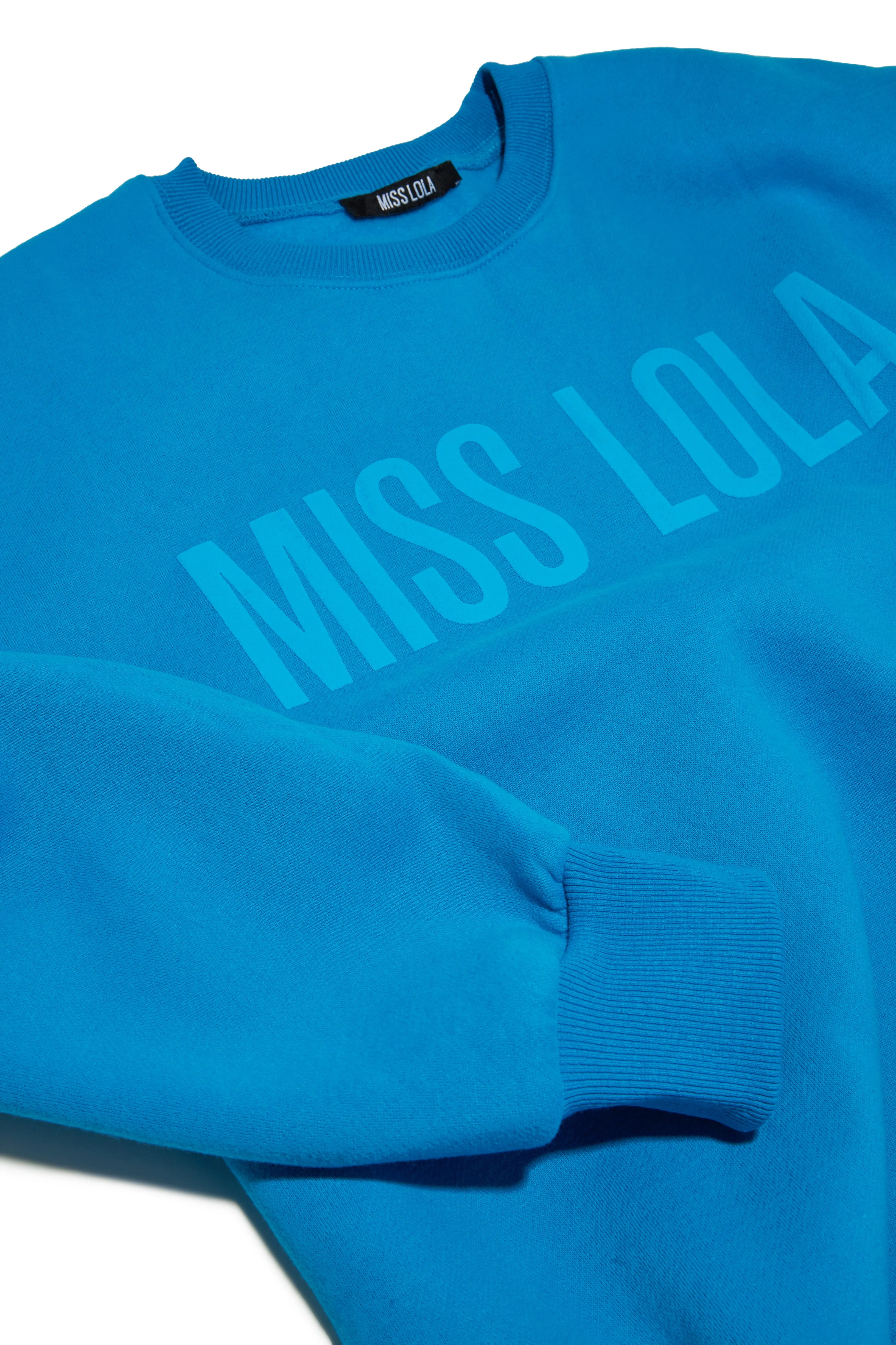 Miss Lola Exclusive Crewneck Sweater - Blue