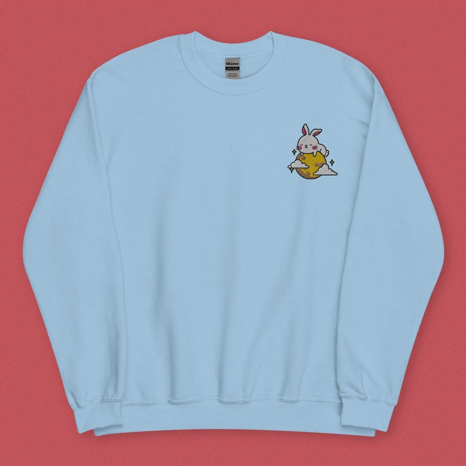 Moon Rabbit Embroidered Sweatshirt