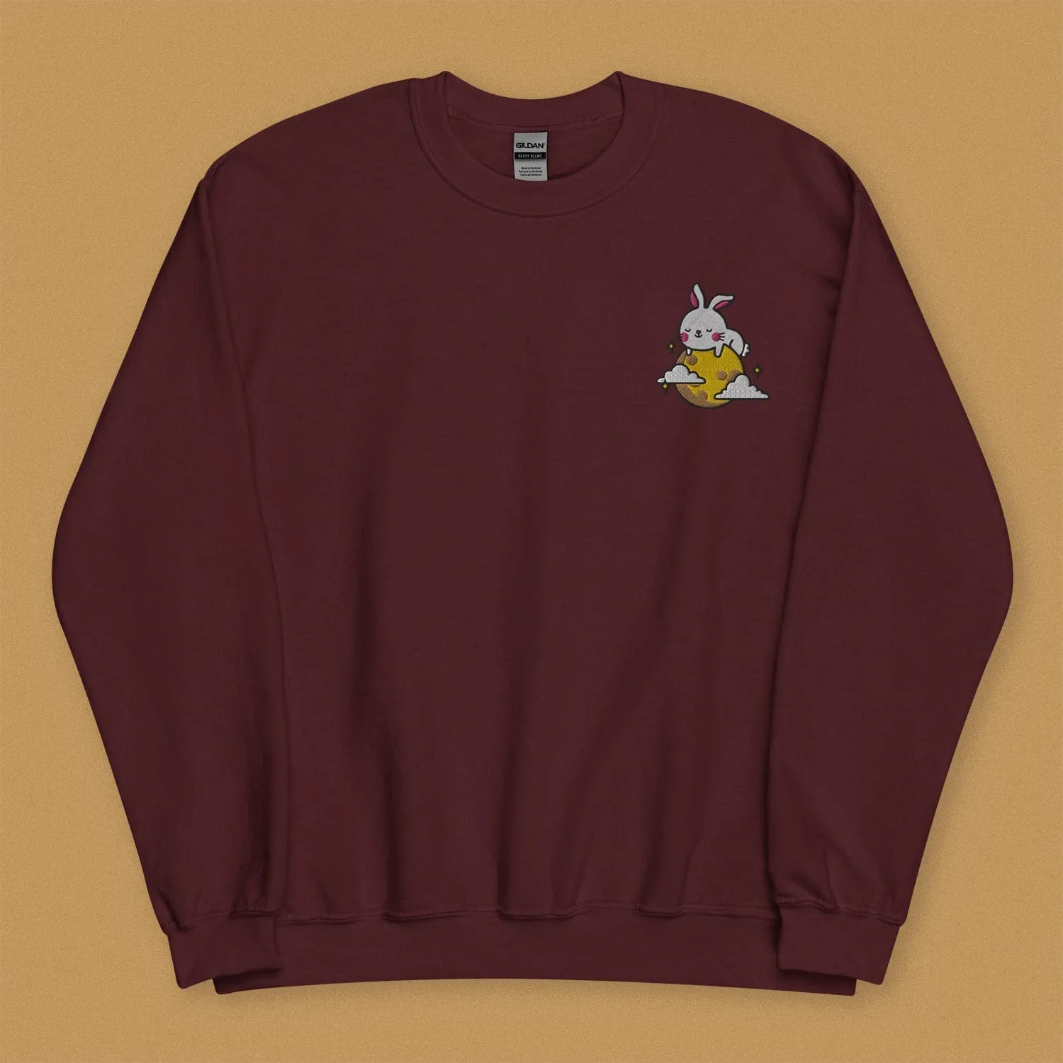 Moon Rabbit Embroidered Sweatshirt