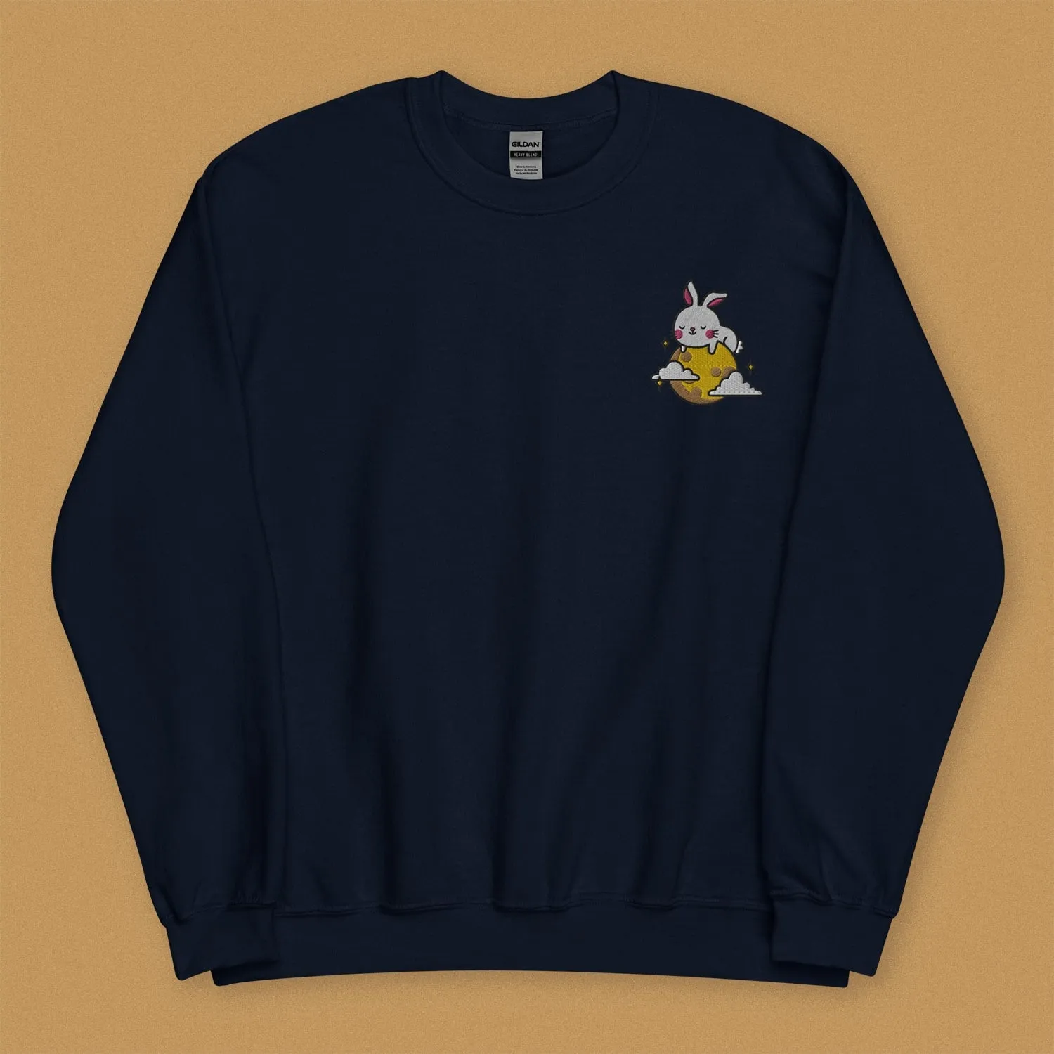 Moon Rabbit Embroidered Sweatshirt