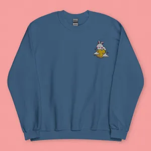 Moon Rabbit Embroidered Sweatshirt