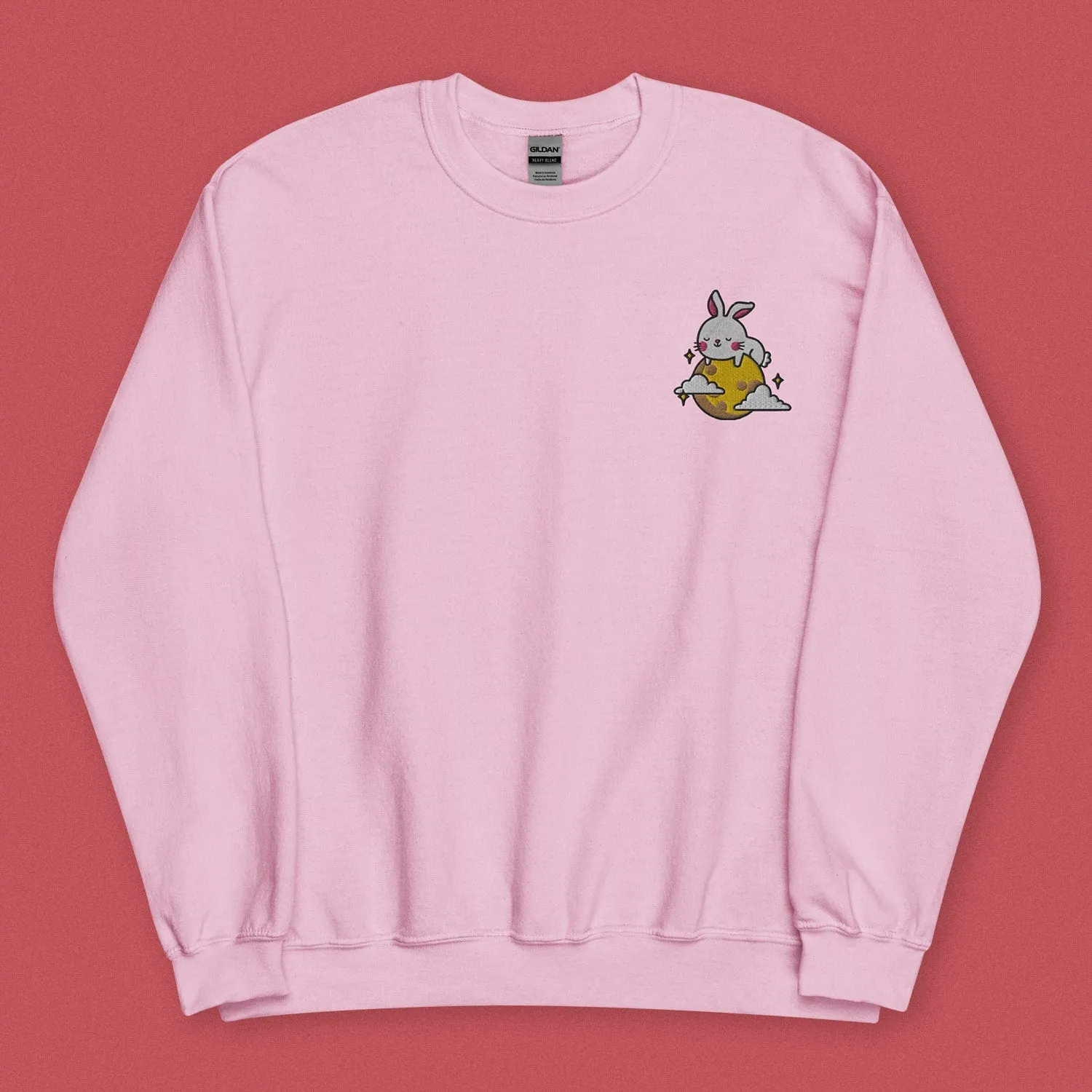 Moon Rabbit Embroidered Sweatshirt