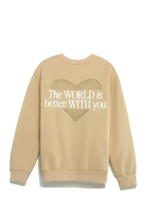 Motivated Mama Wellness Club Exclusive Crewneck - Nude