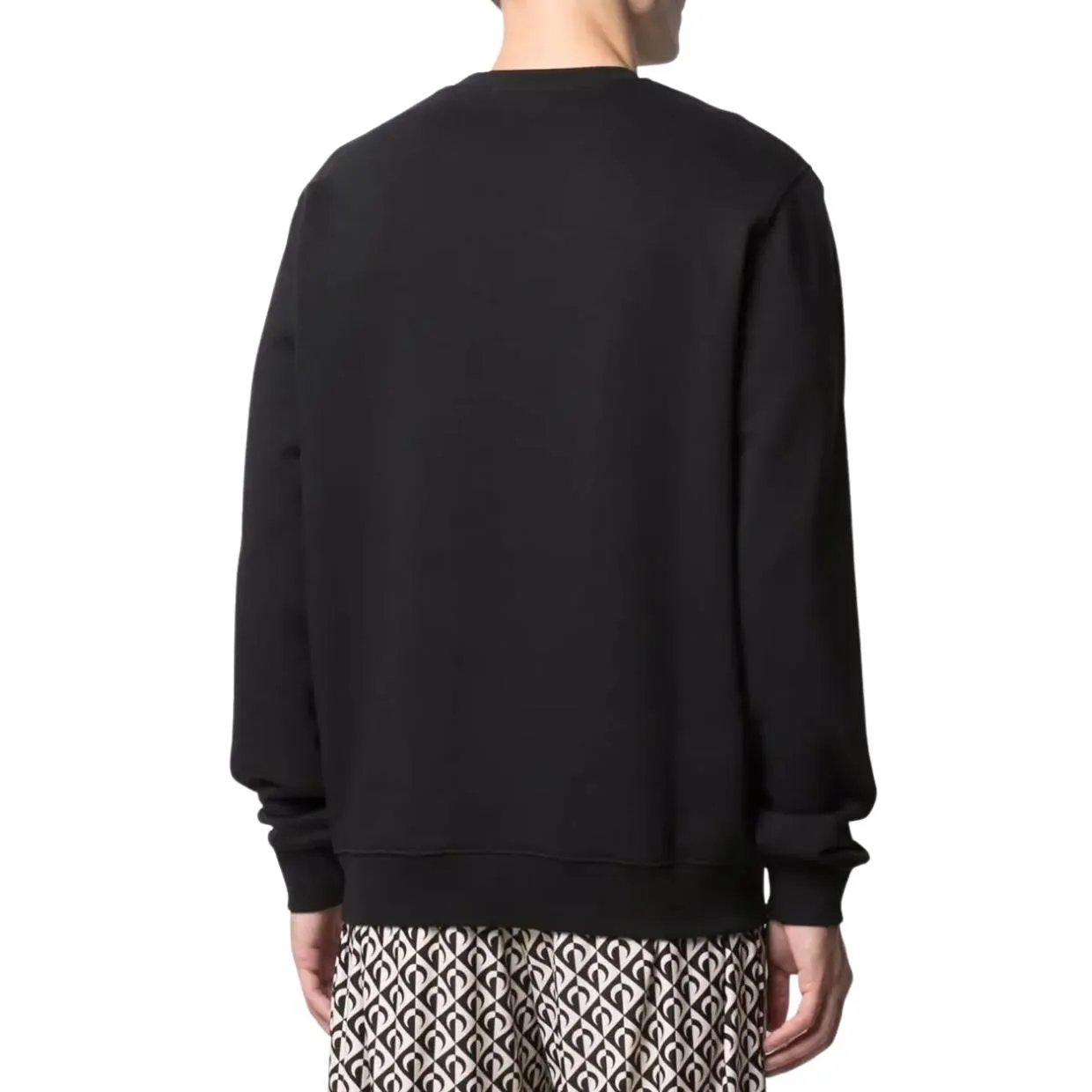 MSGM Black Print Logo Sweatshirt