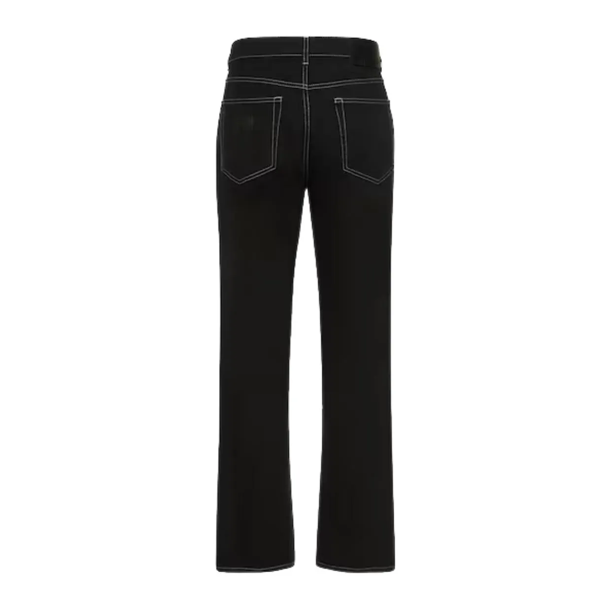 MSGM Logo Black Denim Jeans