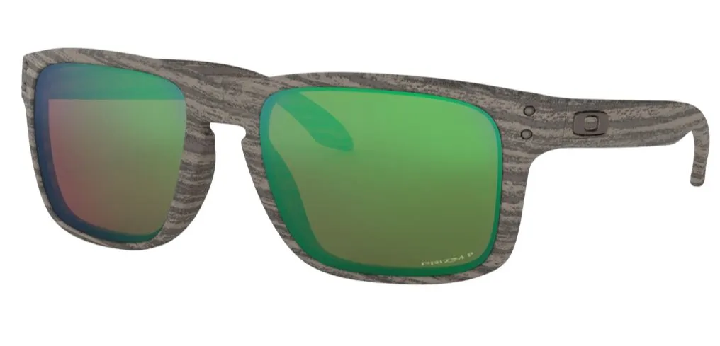 Oakley Mens Holbrook Woodgrain Frame - Prizm Shallow Water Lens - Polarized Sunglasses