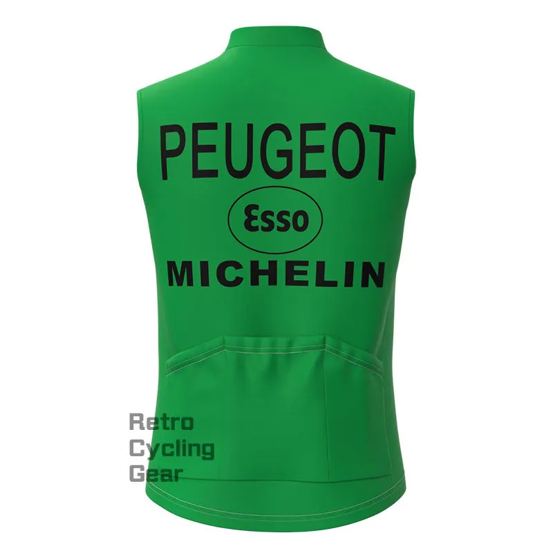 Peugeot Green Retro Cycling Vest