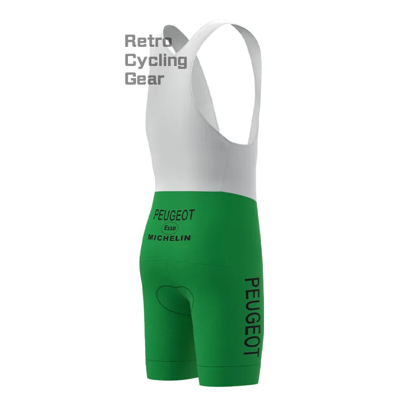 Peugeot Green Retro Short Sleeve Cycling Kit