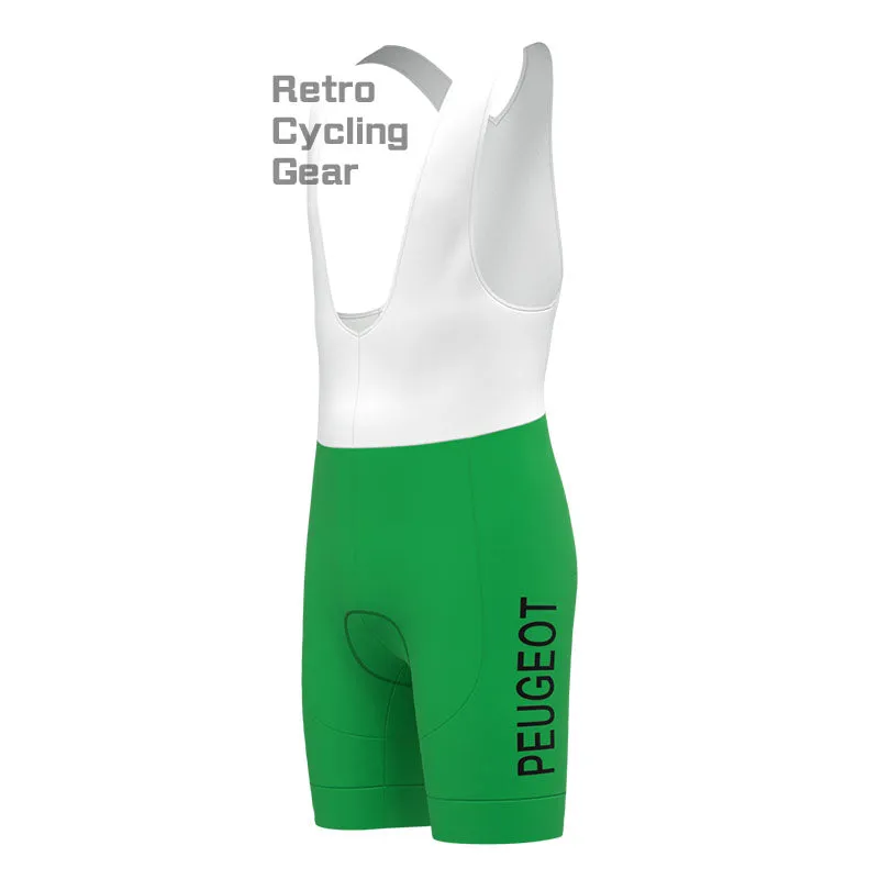 Peugeot Green Retro Short Sleeve Cycling Kit