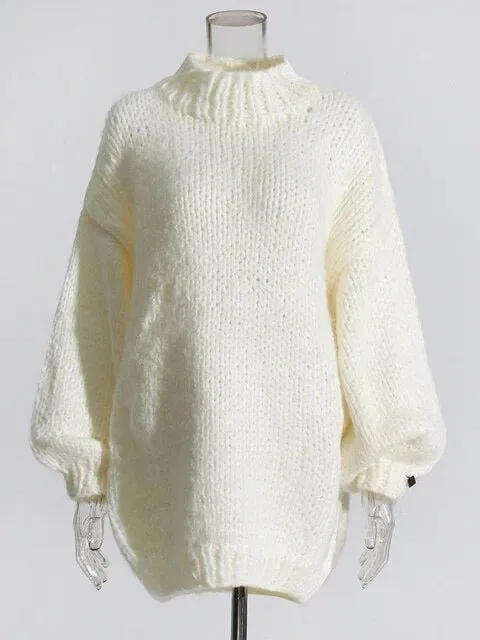 Pre Order:  Lantern Sleeves Knit Sweater