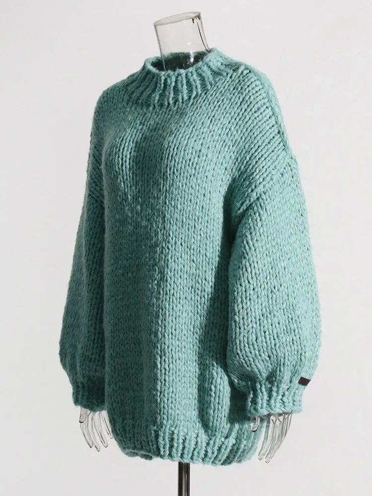 Pre Order:  Lantern Sleeves Knit Sweater