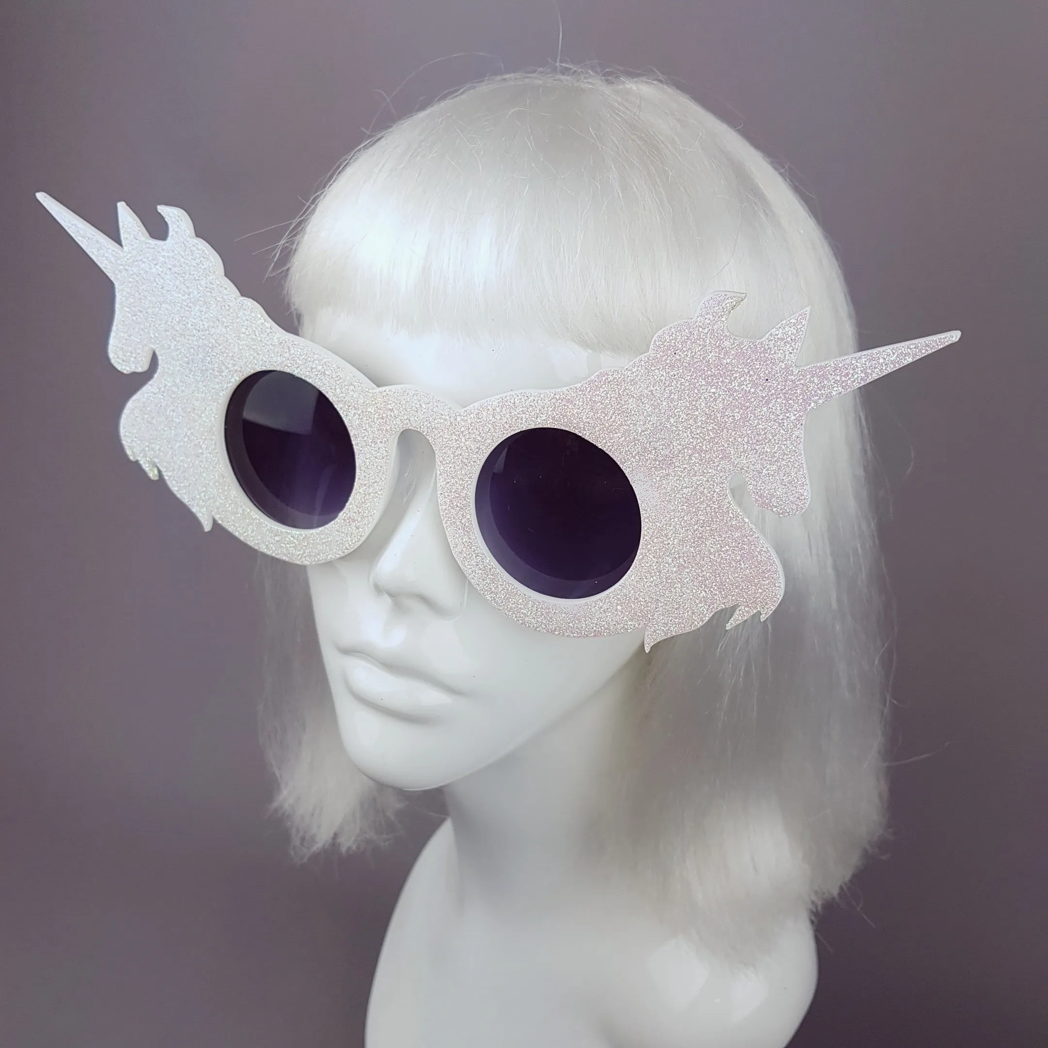 "The Colour of Magic" Iridescent Glitter Unicorn Sunglasses