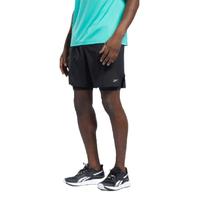 Reebok Two-In-One Men Running Short Black