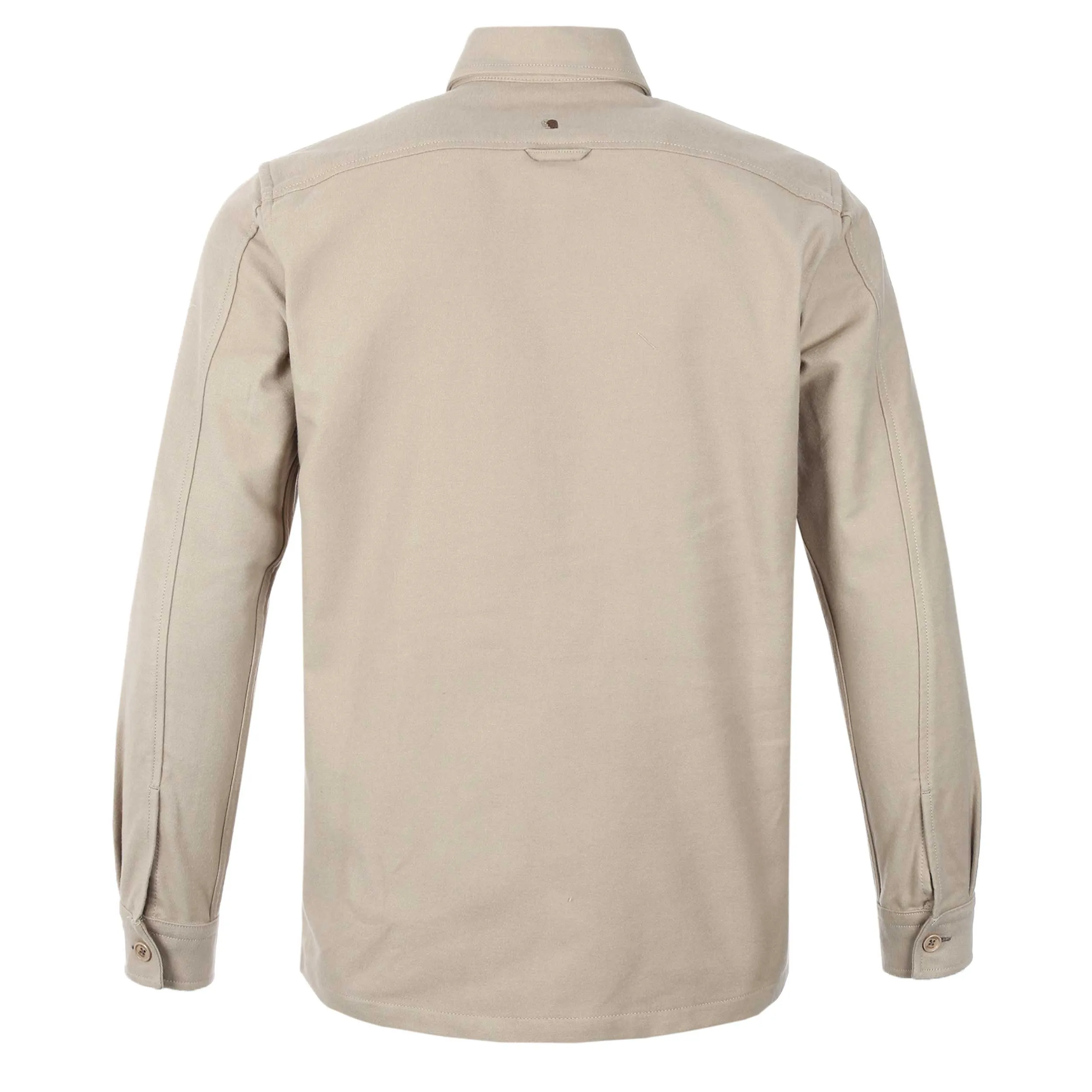 Remus Uomo Moleskin Overshirt in Beige