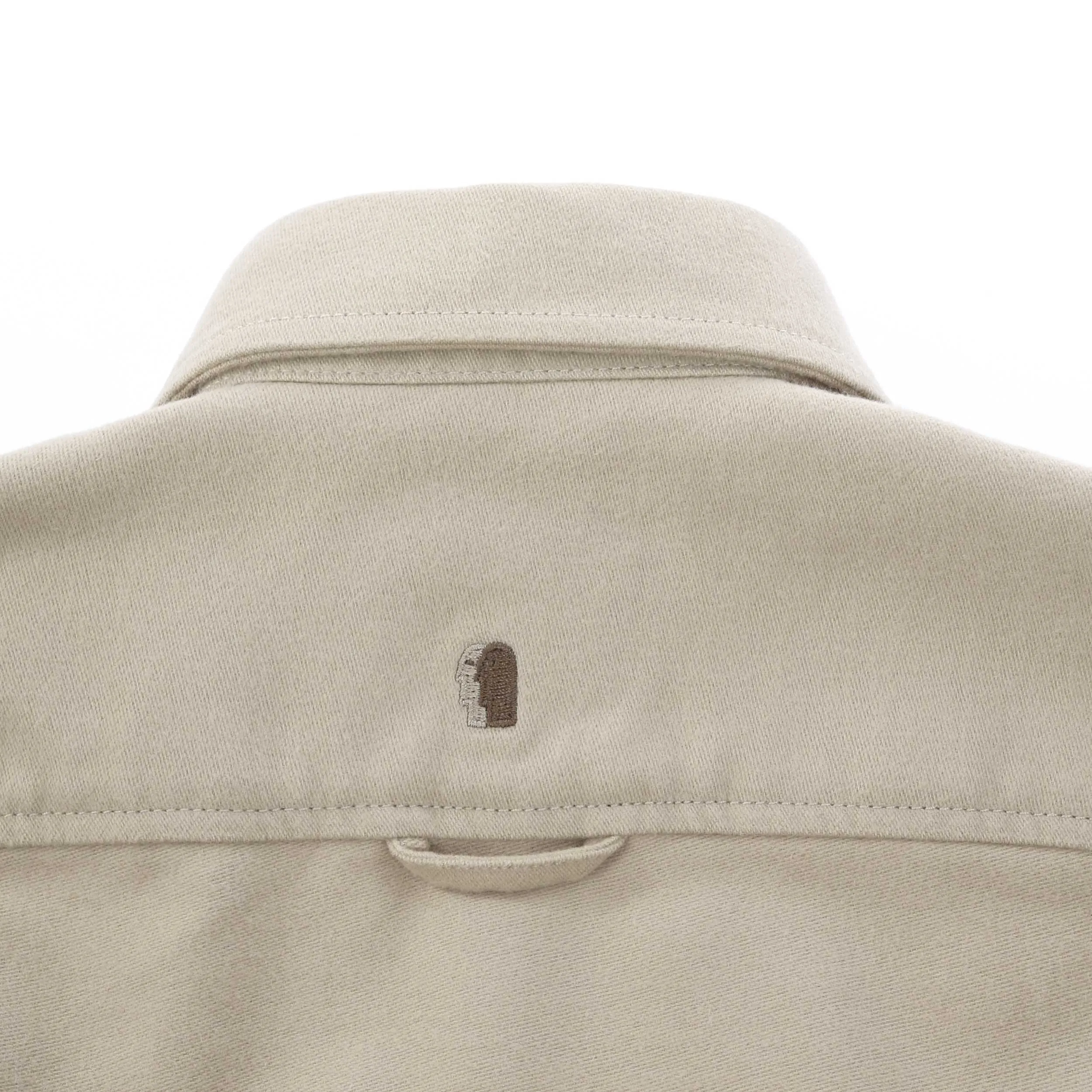 Remus Uomo Moleskin Overshirt in Beige