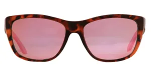 Rheos Unisex Sapelos Tortoise Frames Rose Lens Polarized Sunglasses