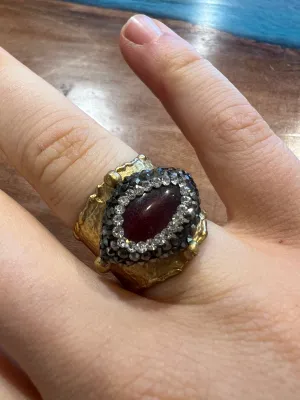 Ruby/CZ Statement Ring