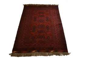 rug3632 4.3 x 6.3 Tribal Unkhoi Rug