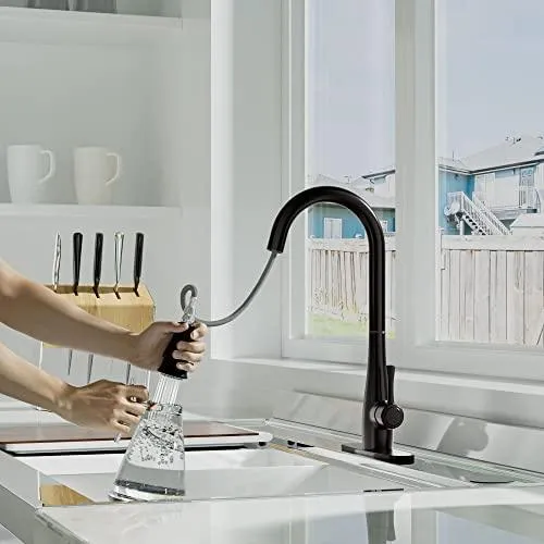 Single Handle Kitchen Faucets with Pull Down Sprayer - Oil Rubbed Bronze