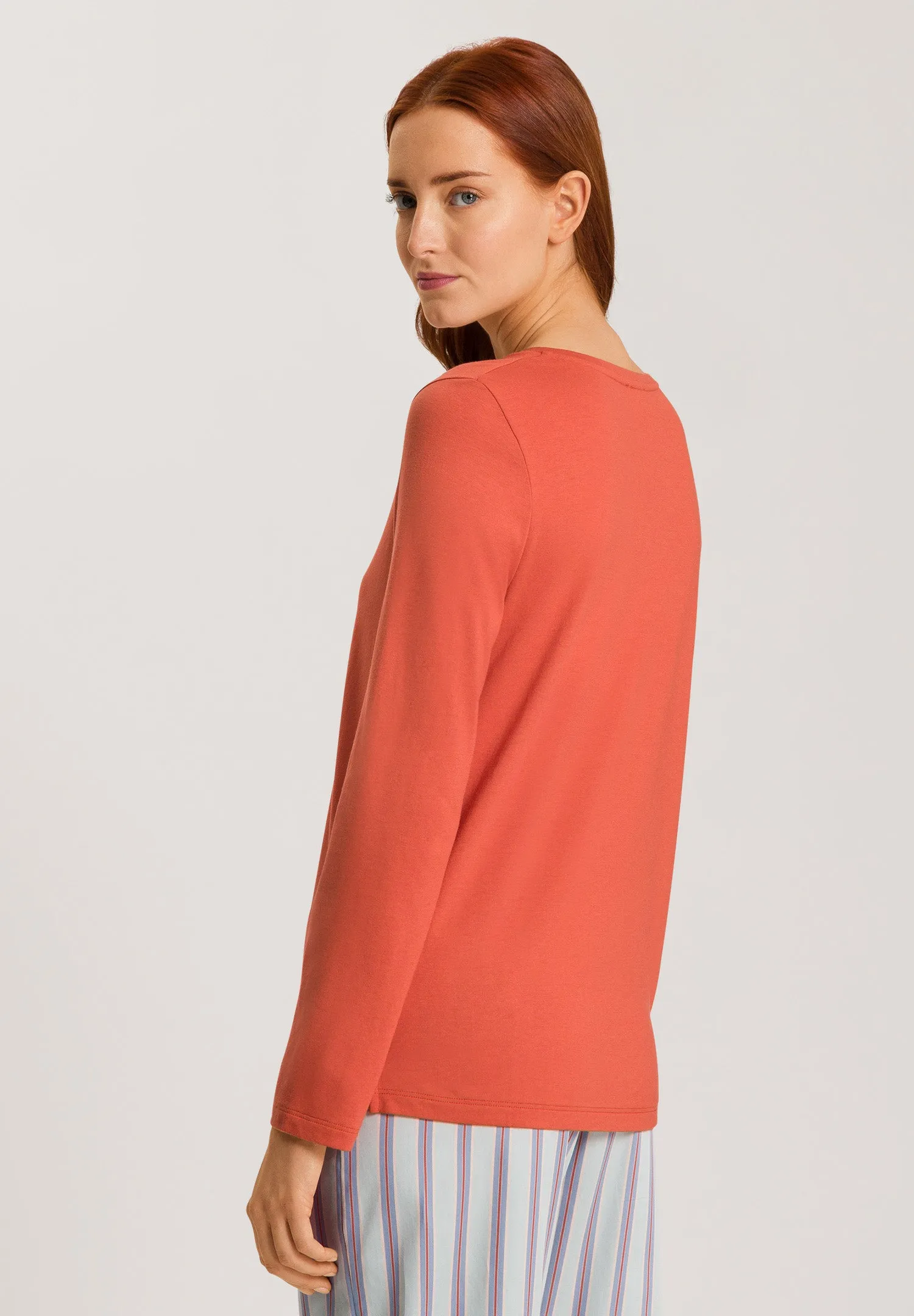 Sleep And Lounge Relaxed Round Neck Top | Ripe Apple 74844-2293