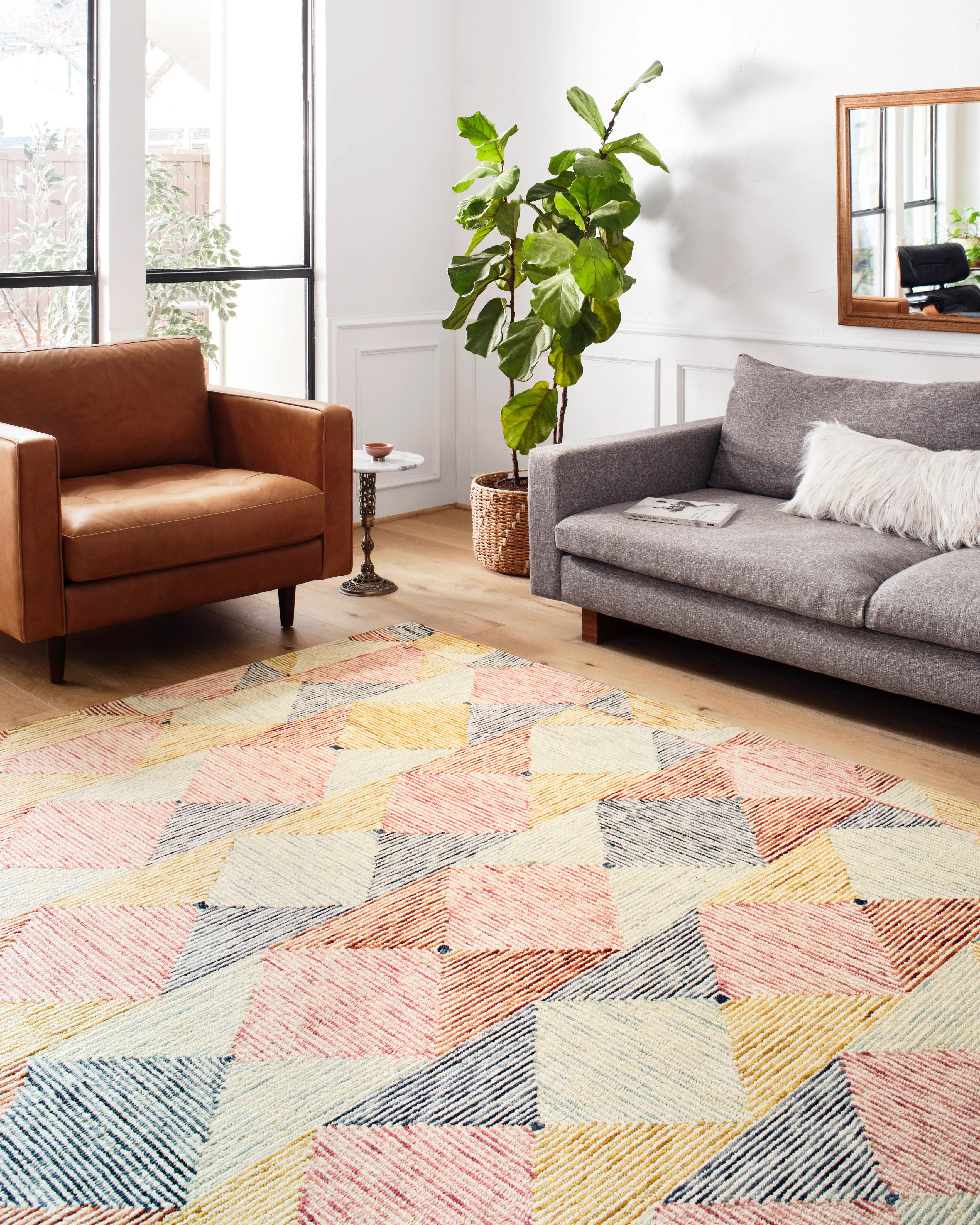 Spectrum Rug in Lagoon & Spice