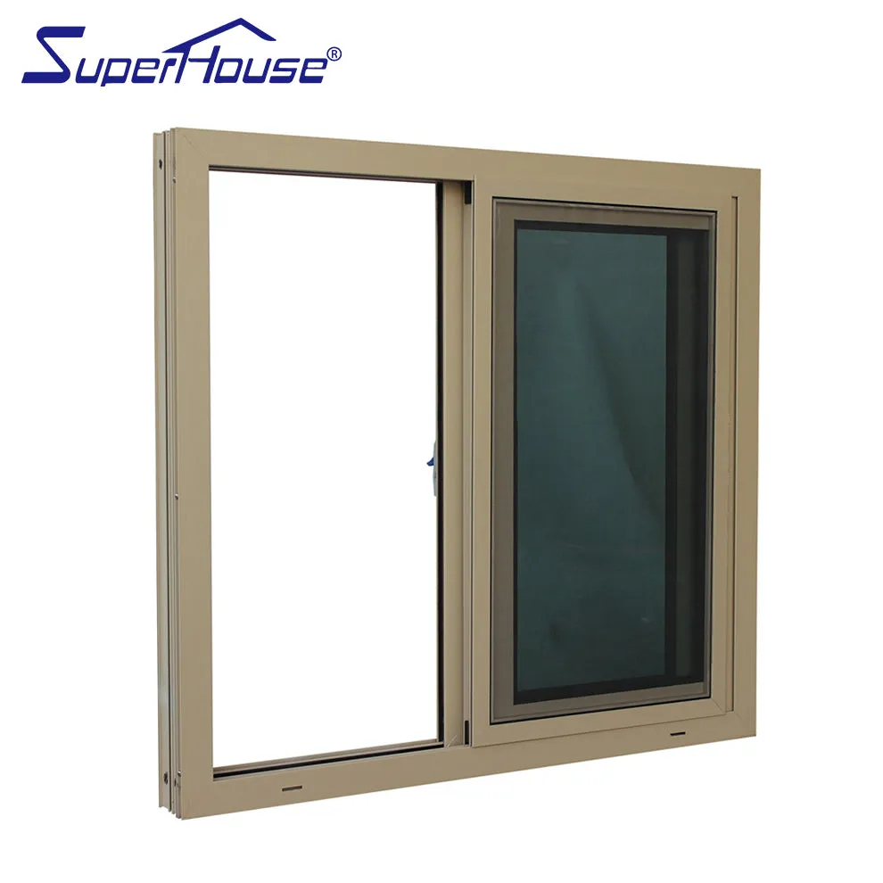 Superwu Colorful aluminum windows simple design sliding windows double glazed best sale