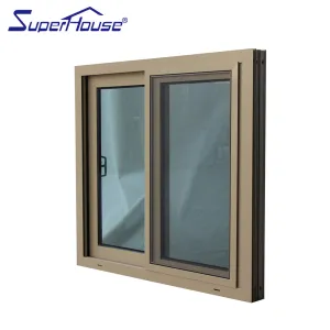 Superwu Colorful aluminum windows simple design sliding windows double glazed best sale