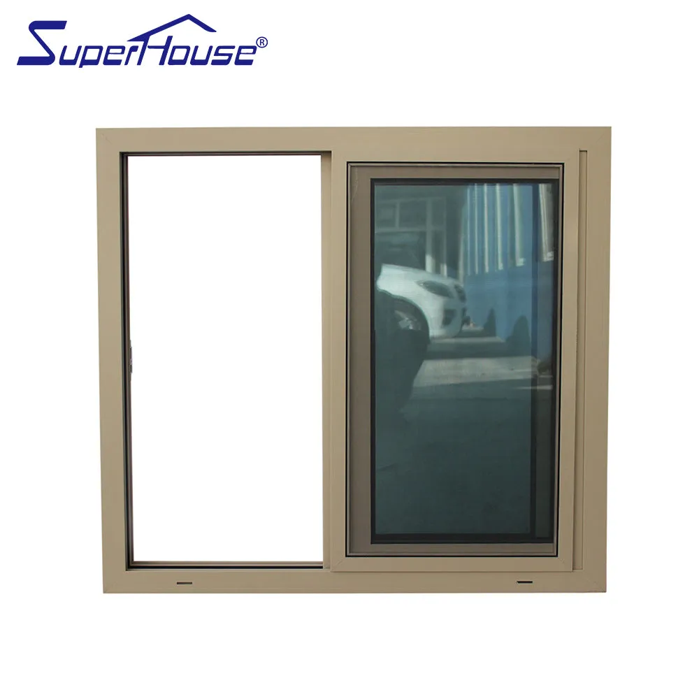 Superwu Colorful aluminum windows simple design sliding windows double glazed best sale