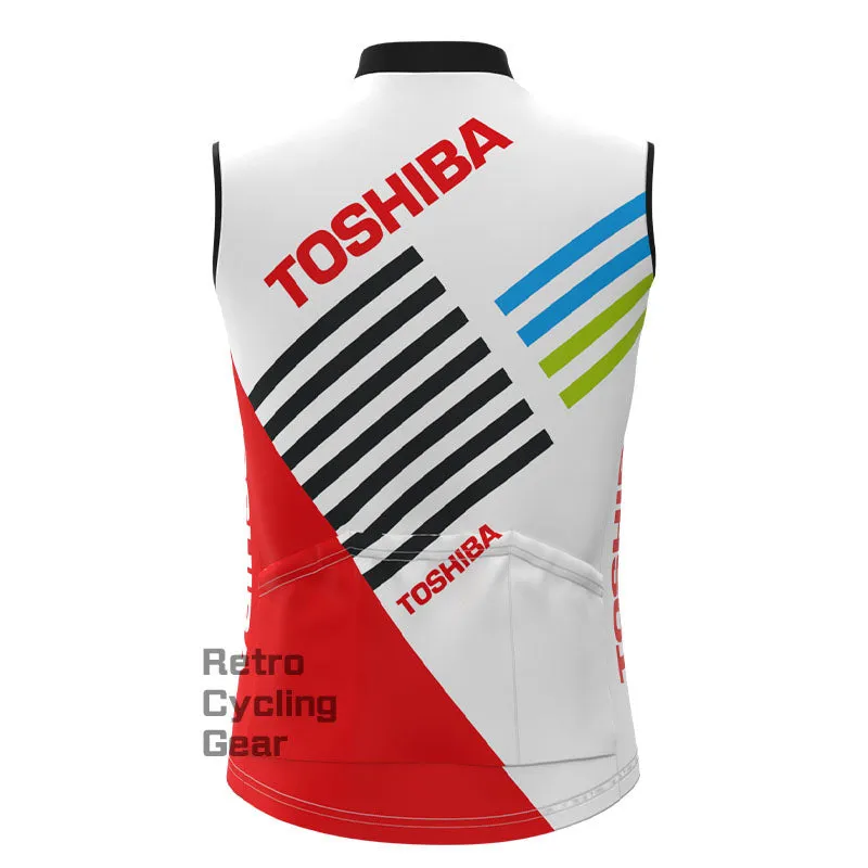 Toshiba Stripes Retro Cycling Vest