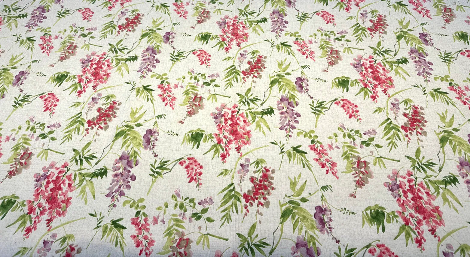 White Floral Solita Elegance Mill Creek Drapery Upholstery Fabric by the yard