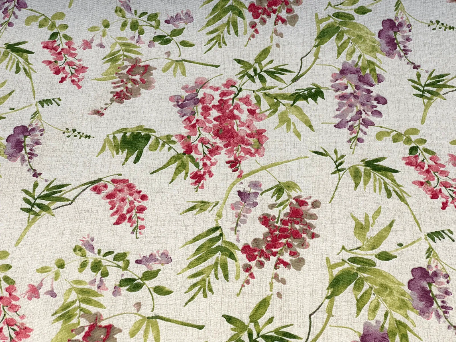 White Floral Solita Elegance Mill Creek Drapery Upholstery Fabric by the yard